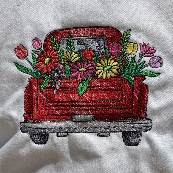 Red Truck Denim Jacket - Picture 3 of 5